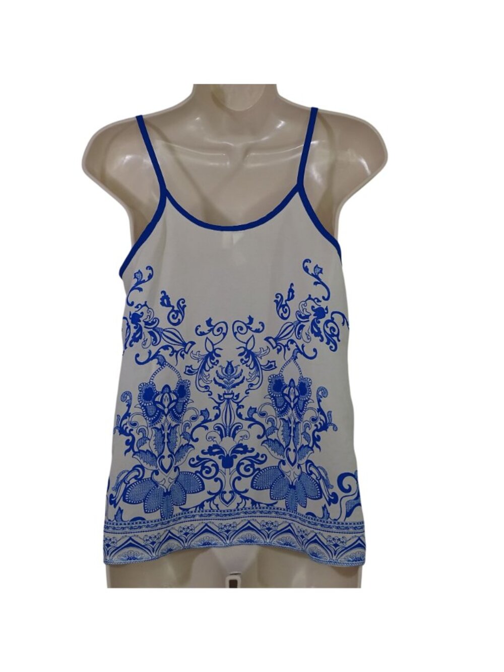Between Me and You Blue Tank Top Cami Women Size S Festival Summer Vacation - Picture 3 of 8